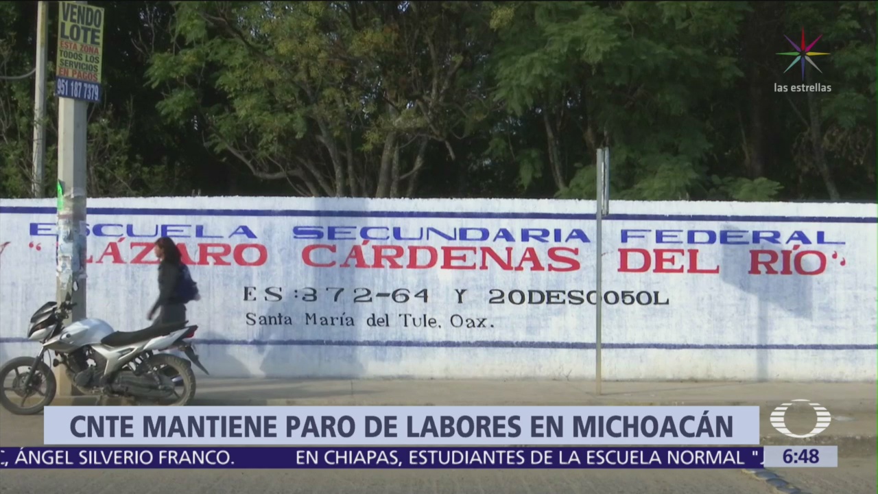 Foto: CNTE mantiene paro laboral en 88 escuelas de Michoacán