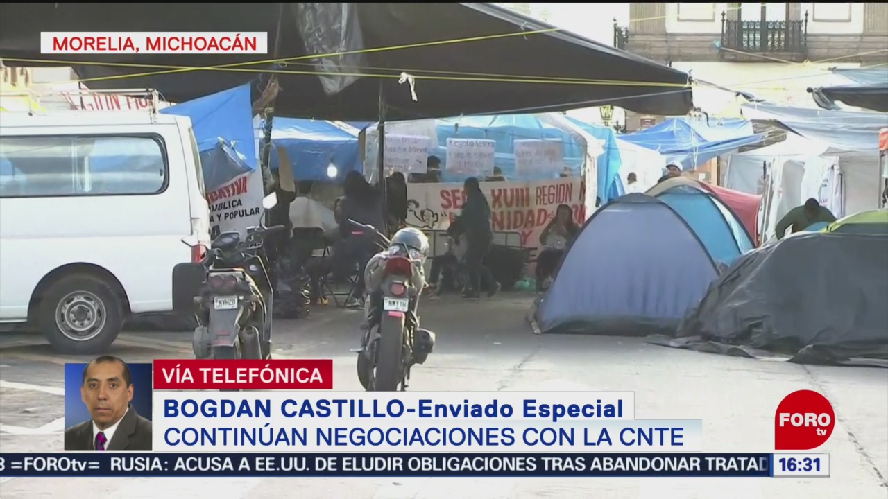 Foto: CNTE mantiene tres puntos bloqueados en Michoacán