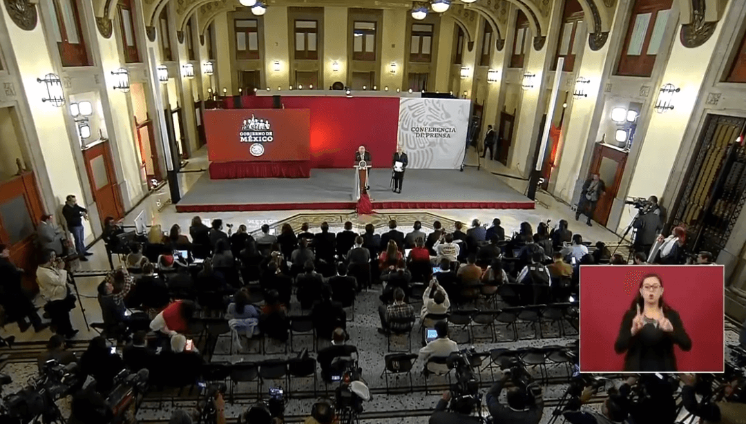 FOTO Conferencia de Prensa AMLO 19 febrero 2019 YouTube/AMLO cdmx