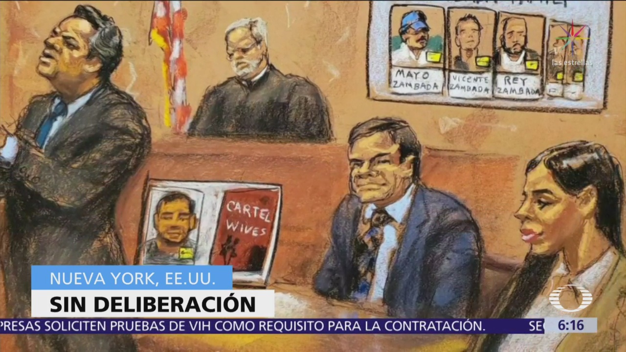 Crece expectativa por deliberaciones en juicio de "El Chapo"