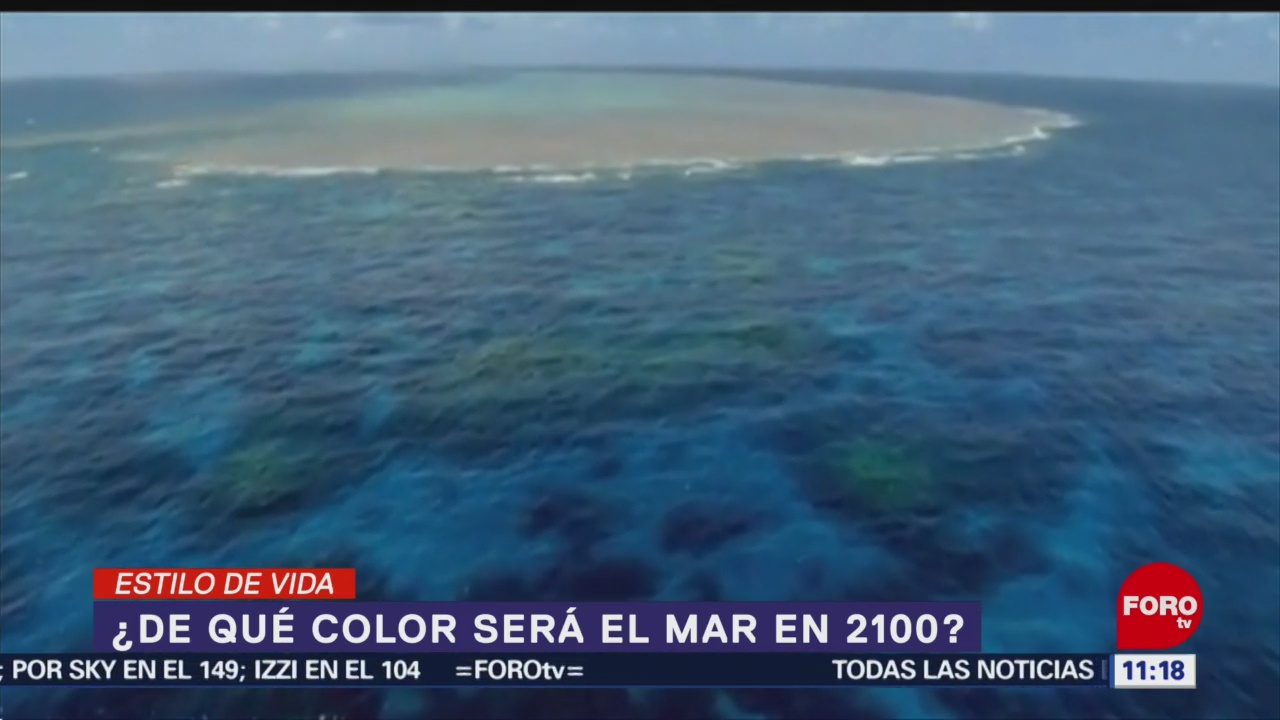 ¿De qué color será el mar en 2100?
