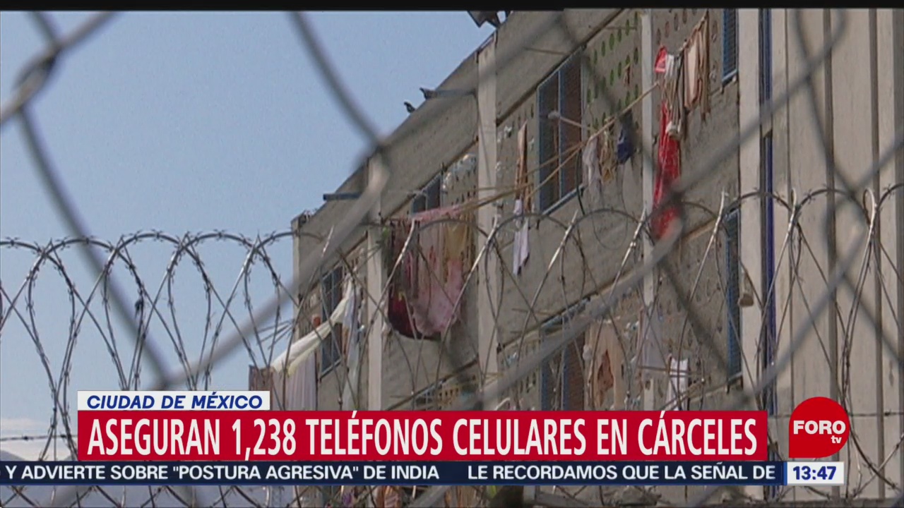 Foto: Decomisan más de mil celulares en cárceles de la CDMX