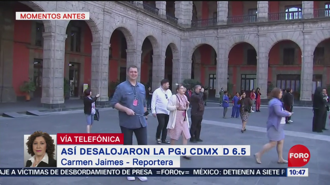 Desalojan Palacio Nacional por sismo en CDMX