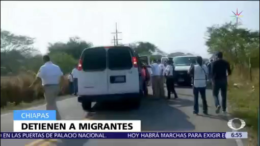 Detienen a 110 migrantes centroamericanos en Chiapas