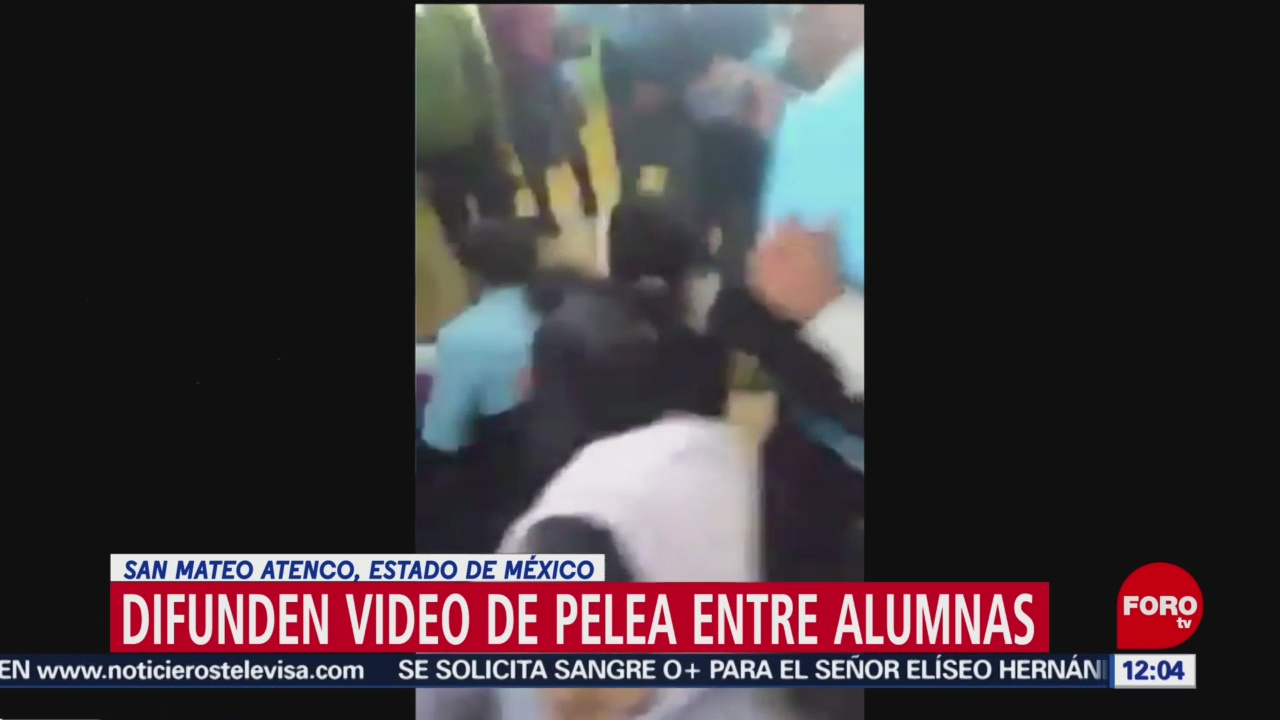 Difunden video de pelea entre alumnas en San Mateo Atenco, Edomex