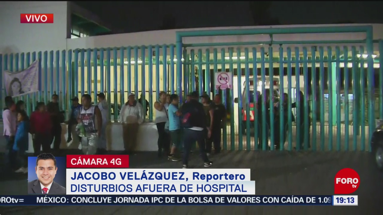 Foto: Disturbio Afuera Hospital Balacera Ecatepec 06 de Febrero 2019