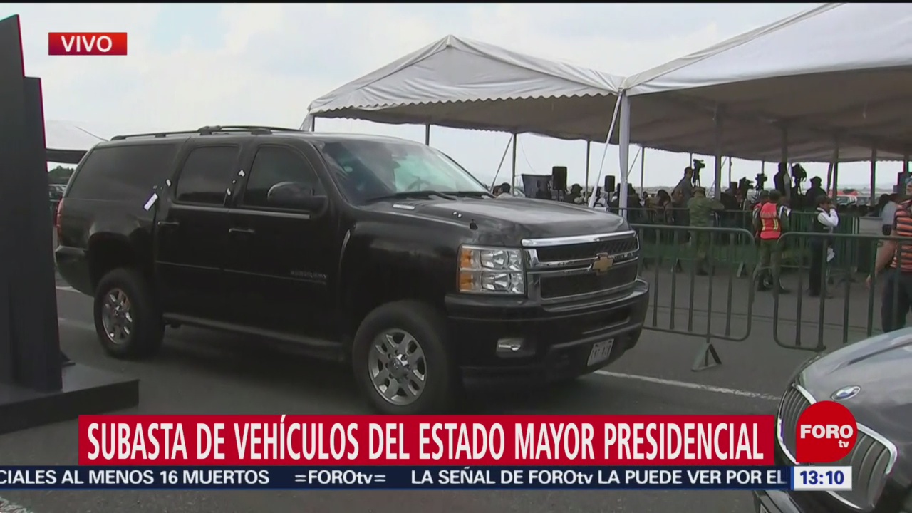 FOTO: Domingo de subasta de vehículos del Estado Mayor Presidencial, 23 febrero 2019