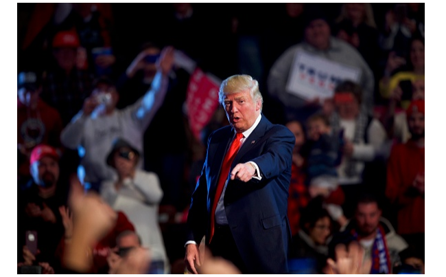 Foto: Donald Trump durante un acto de campaña en 2016., 15 de diciembre 2016, Pennsylvania, Estados Unidos