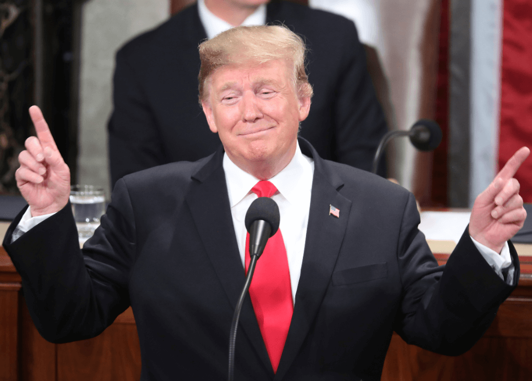 Foto: Donald Trump, presidente de Estados Unidos, durante discurso sobre Estado de la Unión, 5 febrero 2019