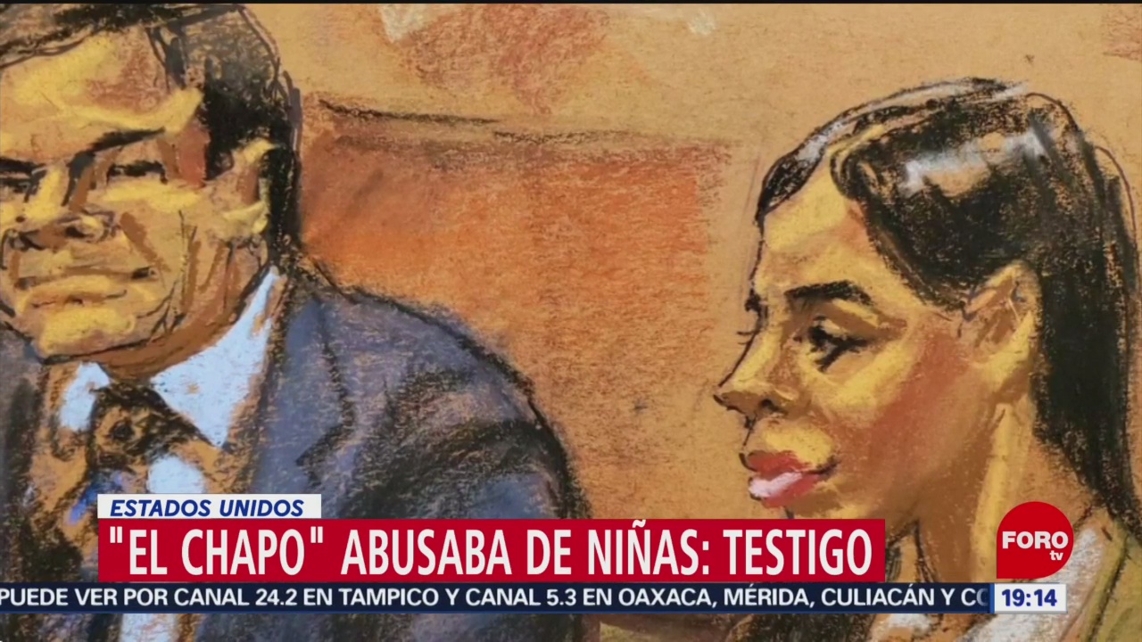 FOTO: ‘El Chapo’ abusaba de niñas, revela testigo en juicio en EU, 2 febrero 2019
