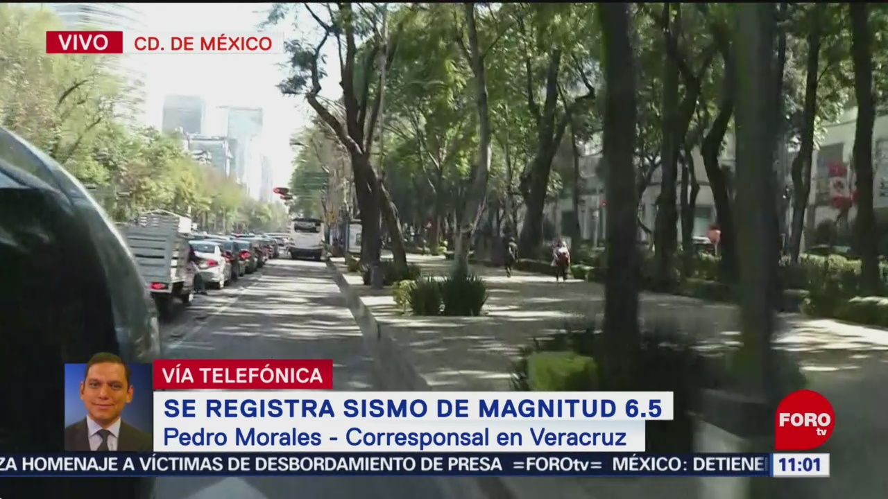 Evacuan edificios de Veracruz por sismo de 6.5