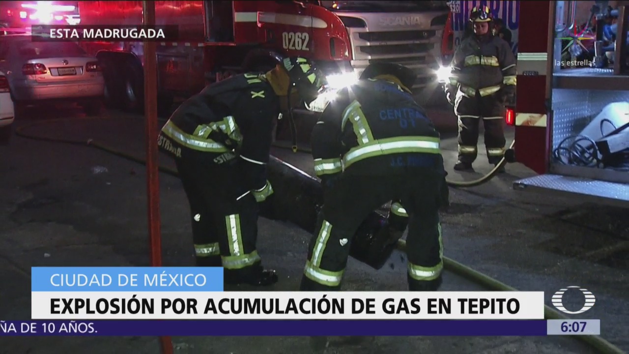 Explosión por acumulación de gas en Tepito, CDMX