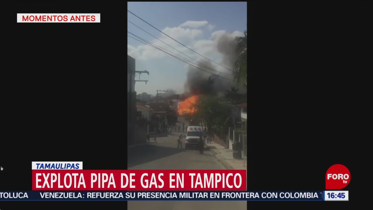 Foto: Explota pipa de gas en Tampico; hay al menos 3 heridos
