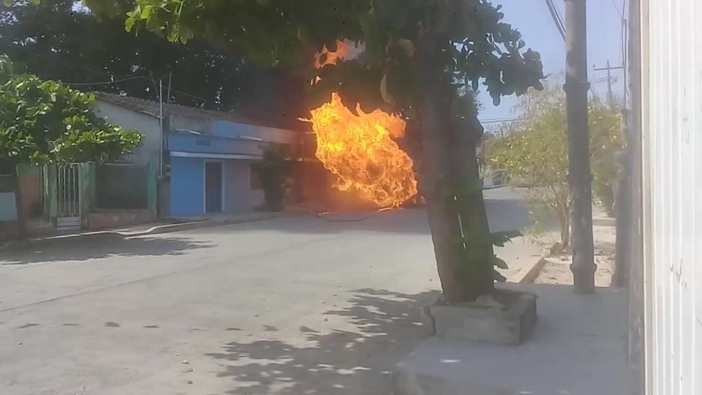 Foto: Explota pipa de gas LP en Chiapas, 8 de febrero 2019. (Juan Álvarez Moreno)
