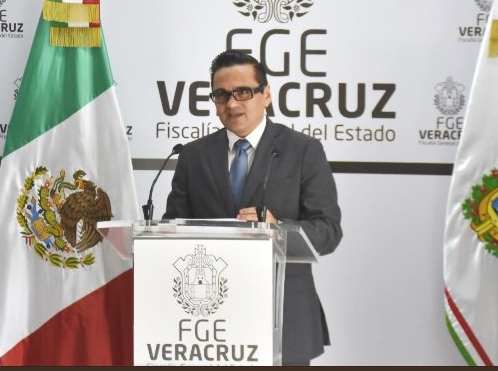 Foto: Jorge Winckler, fiscal de Veracruz, 5 de febrero 2019. Twitter @FGE_Veracruz,