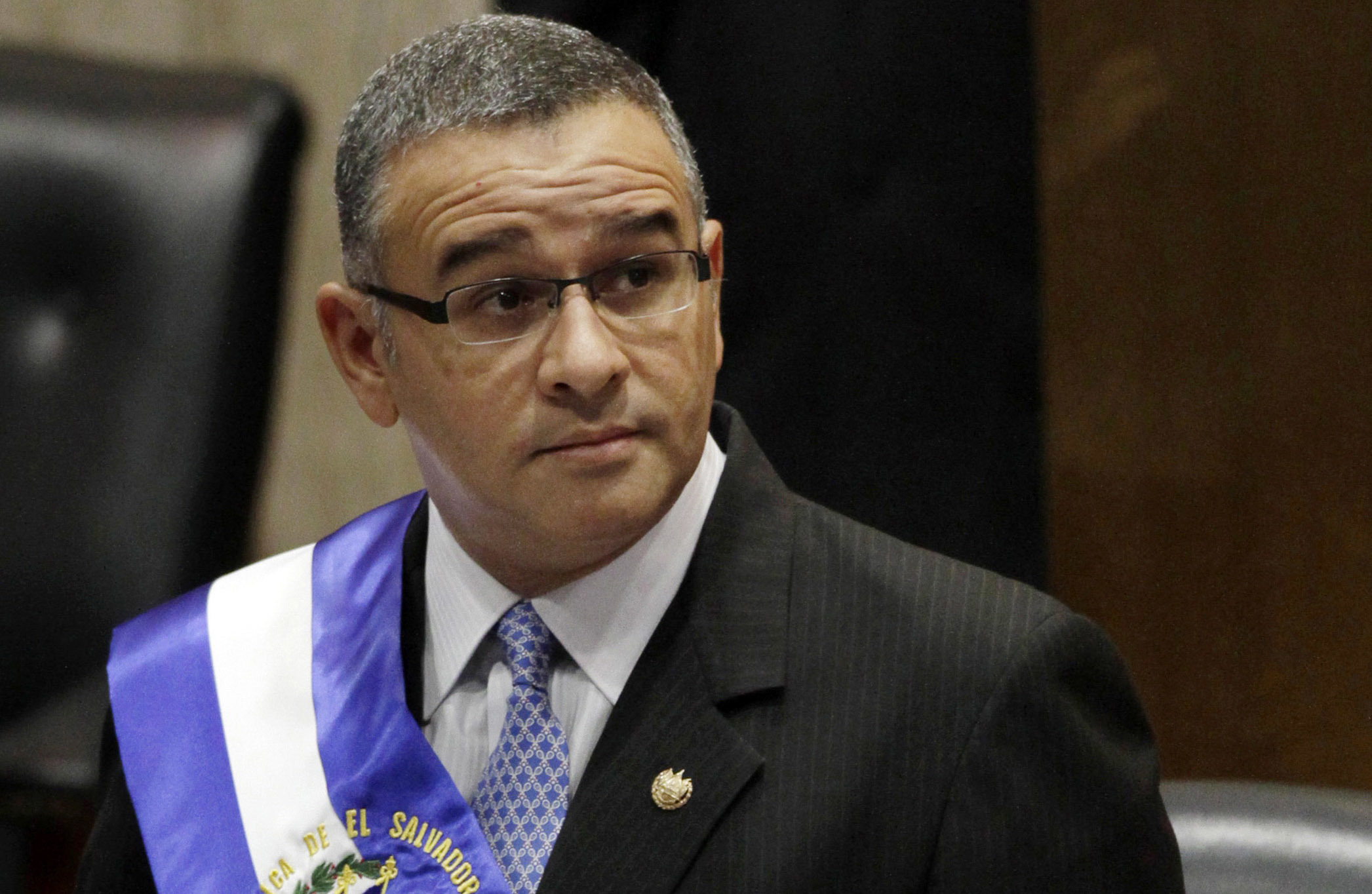 Foto: El presidente Mauricio Funes habla ante la Asamblea Nacional de El Salvador el 1 de junio de 2012