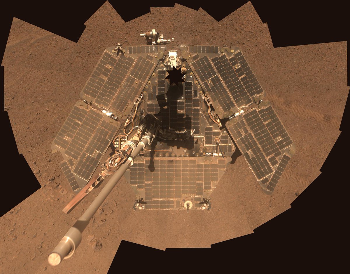 Foto: Imagen del robot Opportunity en el planeta Marte del 11 de octubre de 2018