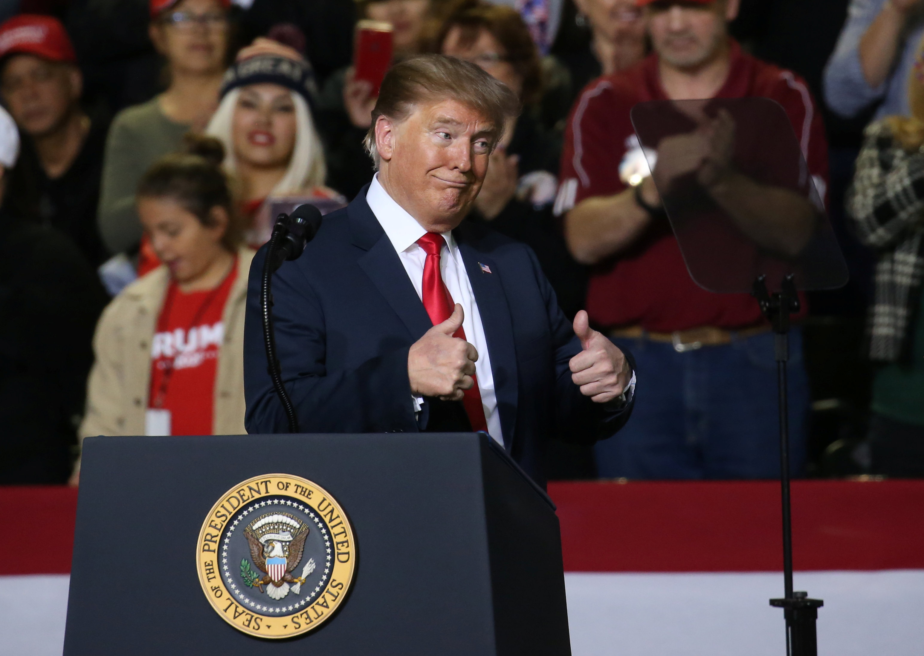 Foto: Donald Trump, presidente de Estados Unidos, habla durante un mitin en El Paso, Texas, el 11 de febrero del 2019