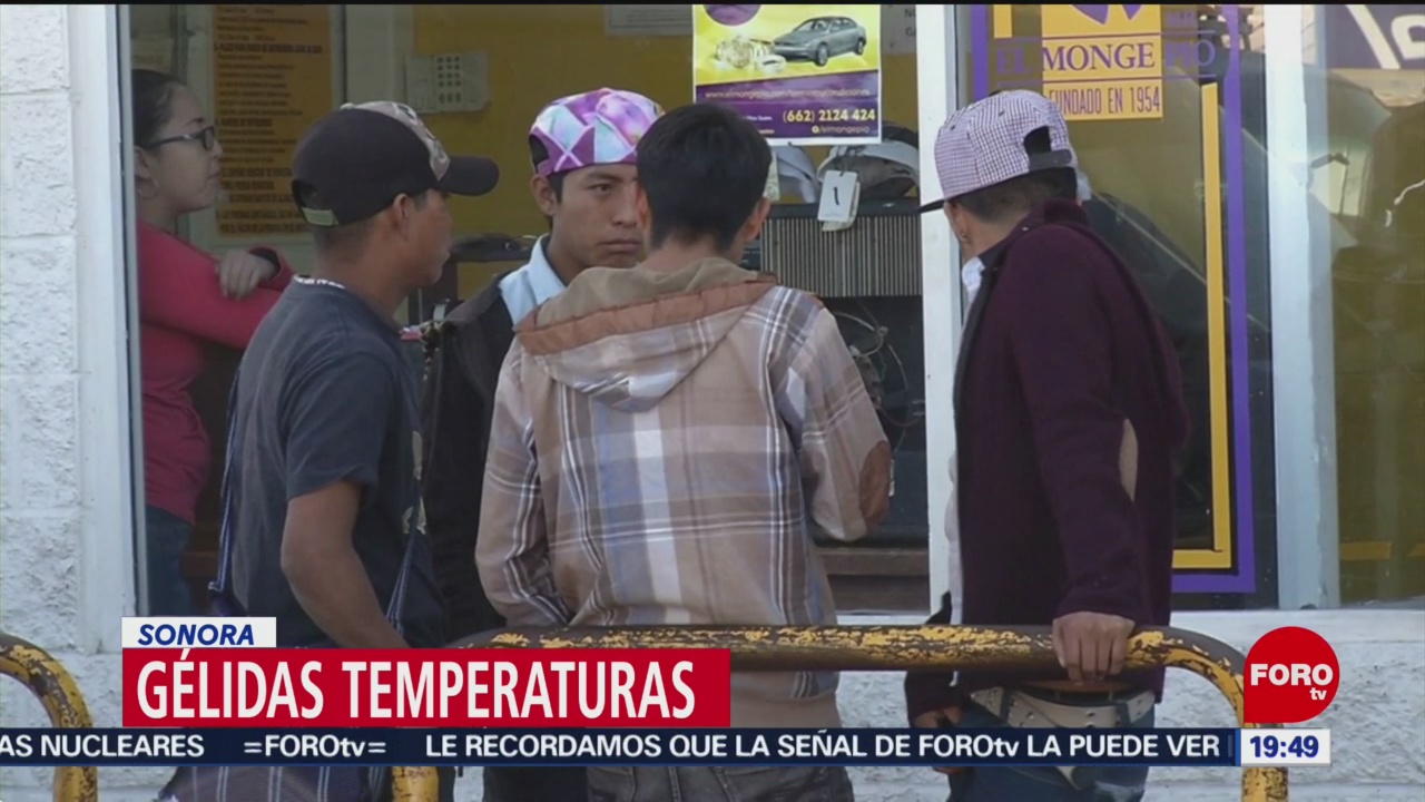 Frente frío 35 mantiene bajas temperaturas en Sonora
