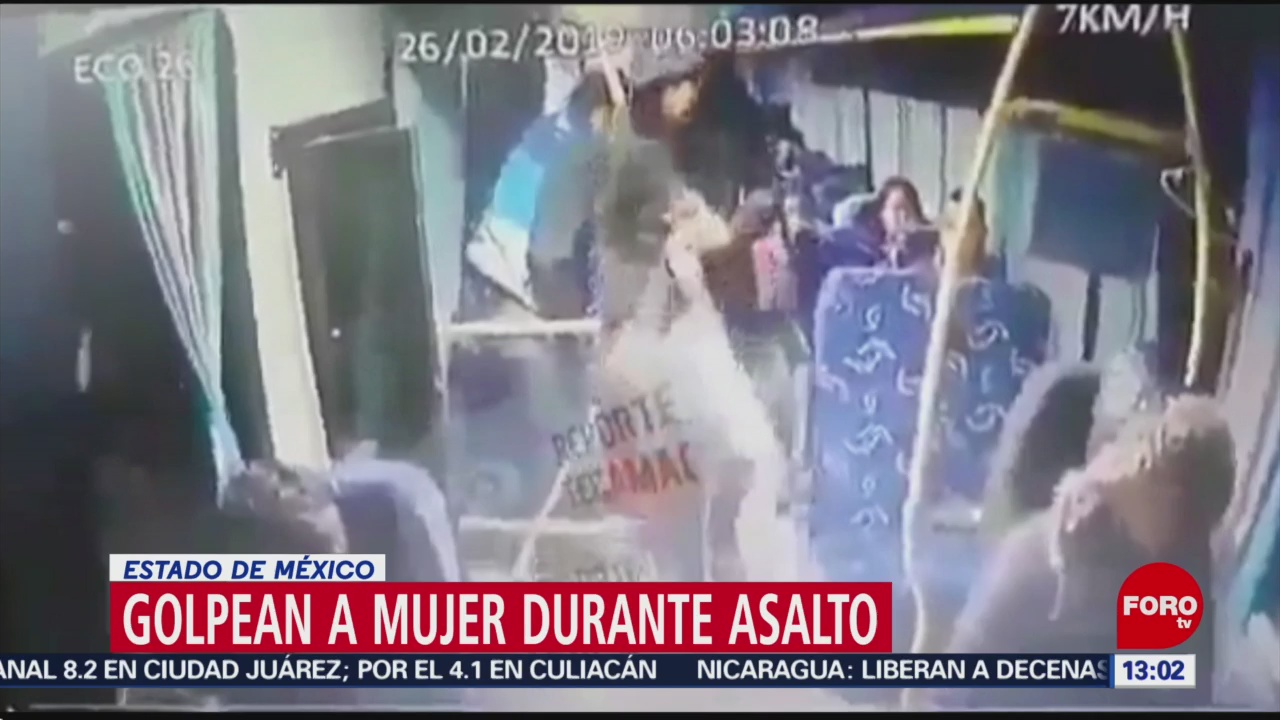 Foto: Golpean a mujer durante asalto en Estado de México