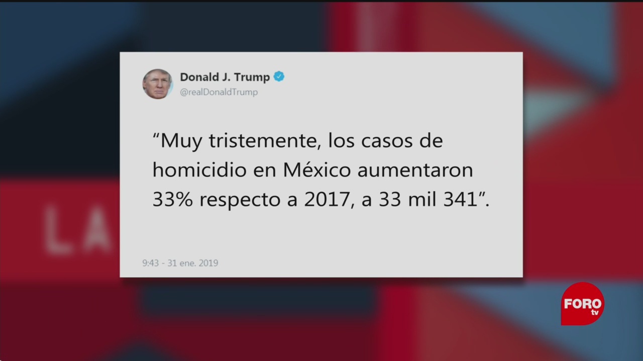 Foto: Homicidios En México Trump Paparrucha Día 01 Febrero 2019
