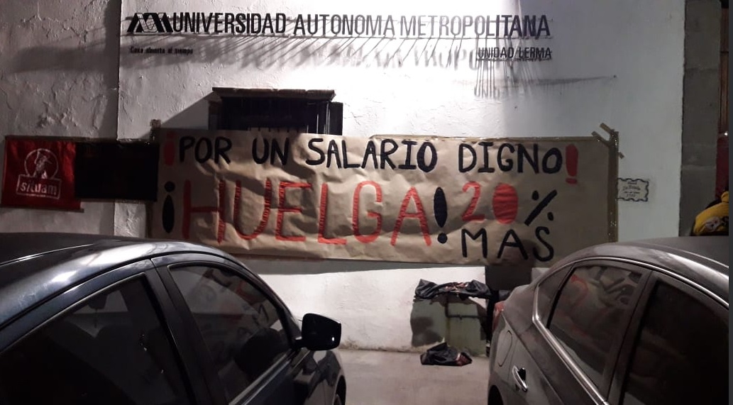 Foto: Huelga en la UAM, febrero 2019. Twitter @marxismomx