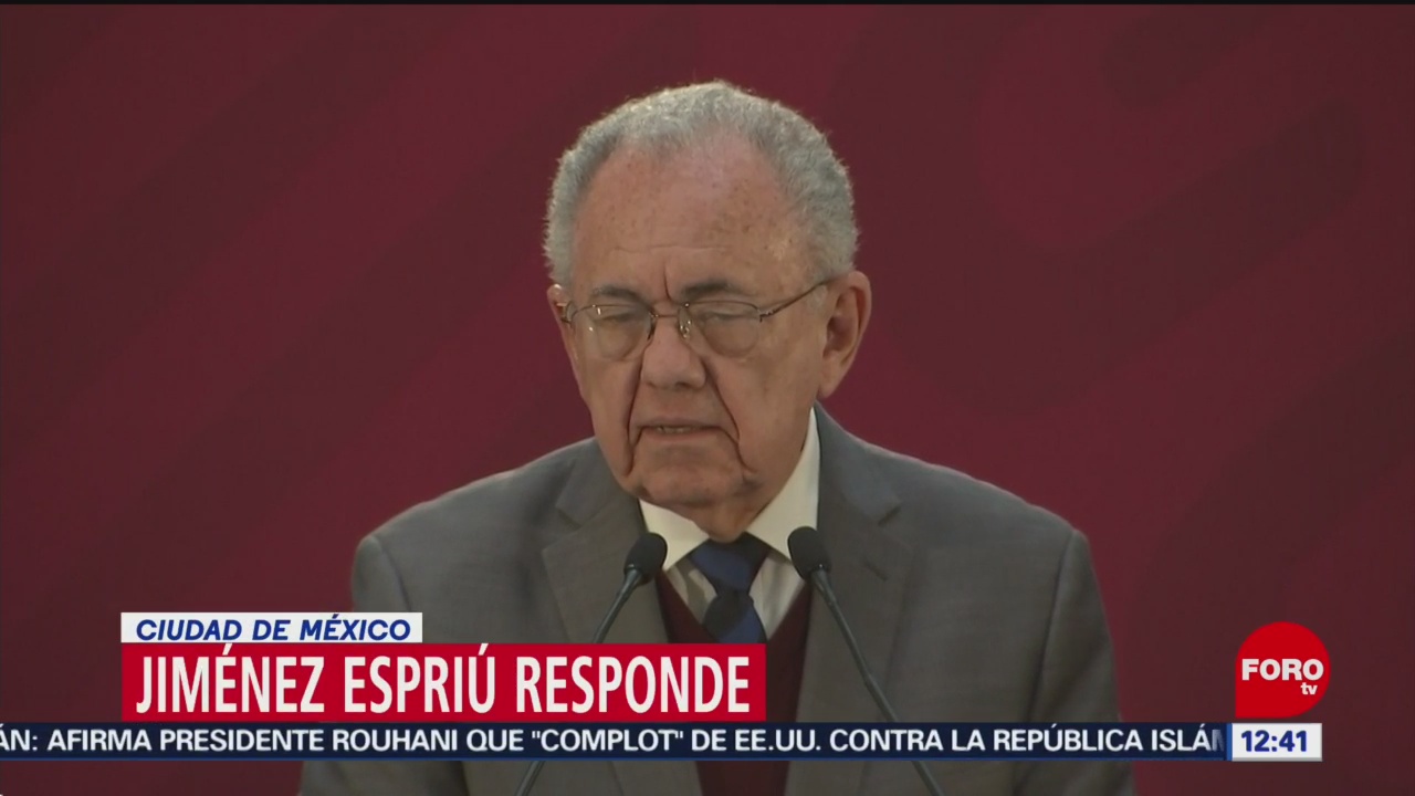 Jiménez Espriú responde a denuncia de omisión en declaración patrimonial