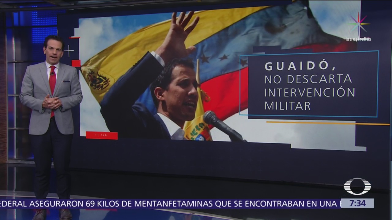 Juan Guaidó no descarta intervención militar en Venezuela