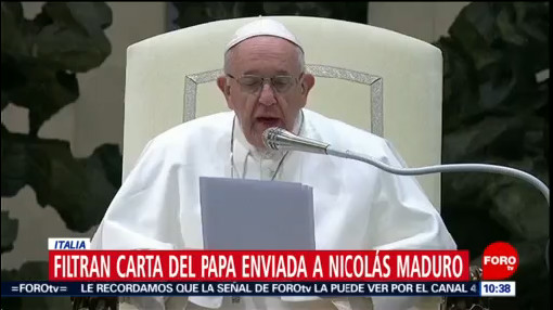 Foto: La carta del papa Francisco a Maduro