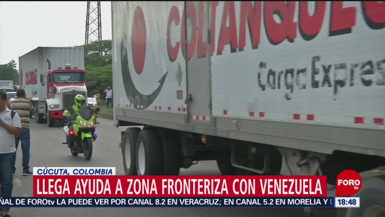 Foto. Llega ayuda humanitaria a frontera con Venezuela