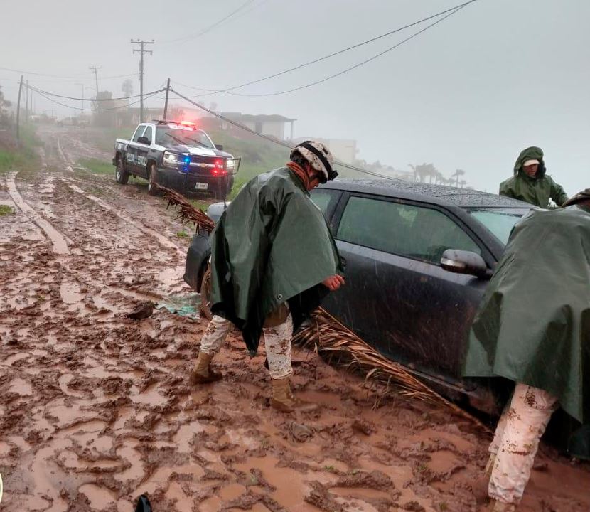 Foto: Lluvias dejan inundaciones y deslaves en Tijuana; activan el Plan DN-II