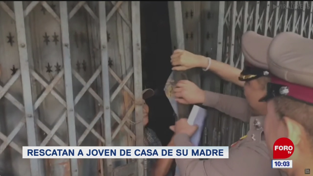 #LoQueVimosEnLaRed: Rescatan a joven de casa de su madre