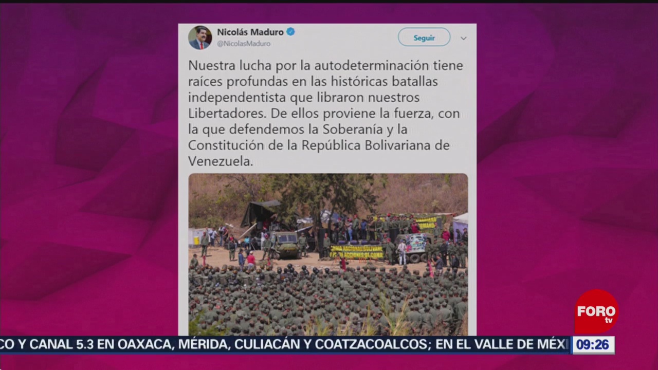 FOTO: Maduro asegura que defenderá la soberanía de Venezuela, 2 febrero 2019