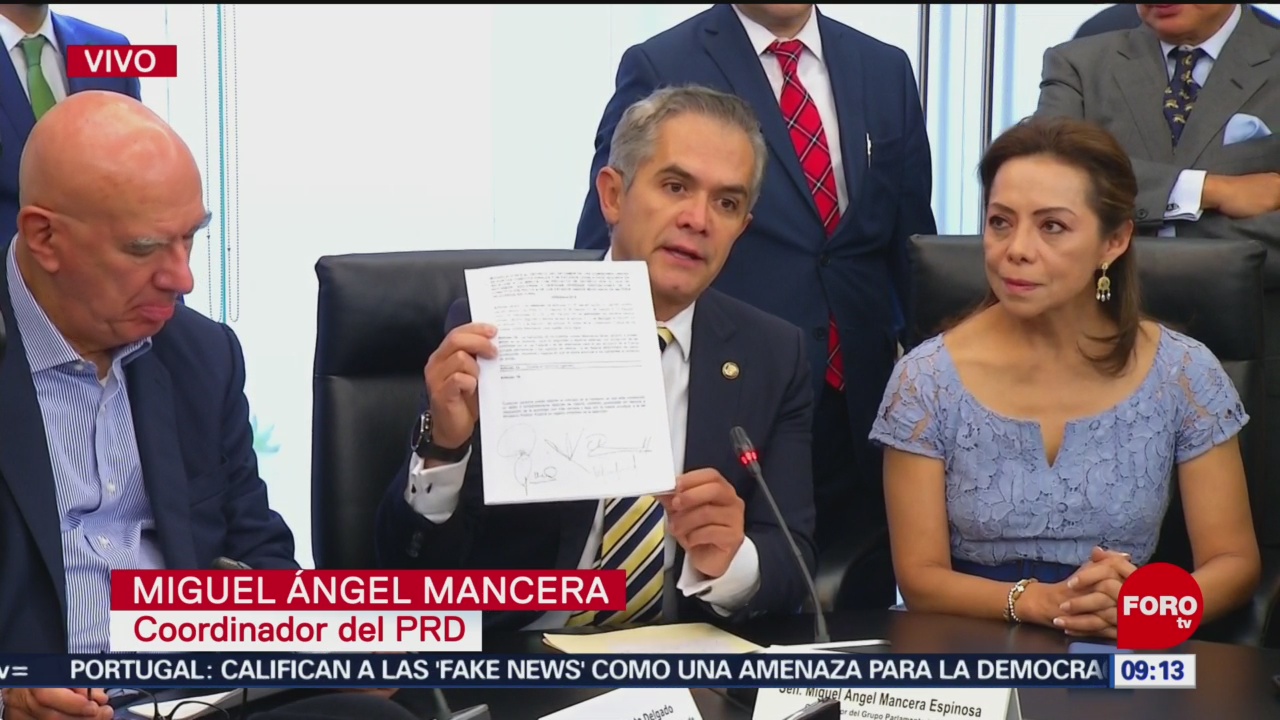 Mancera dice que triunfó moción sobre impulso para Guardia Nacional