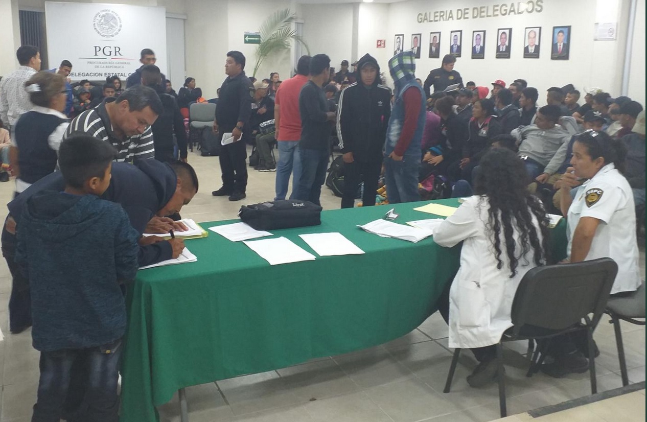 Rescatan a 234 migrantes en Tuxtla Gutiérrez, Chiapas