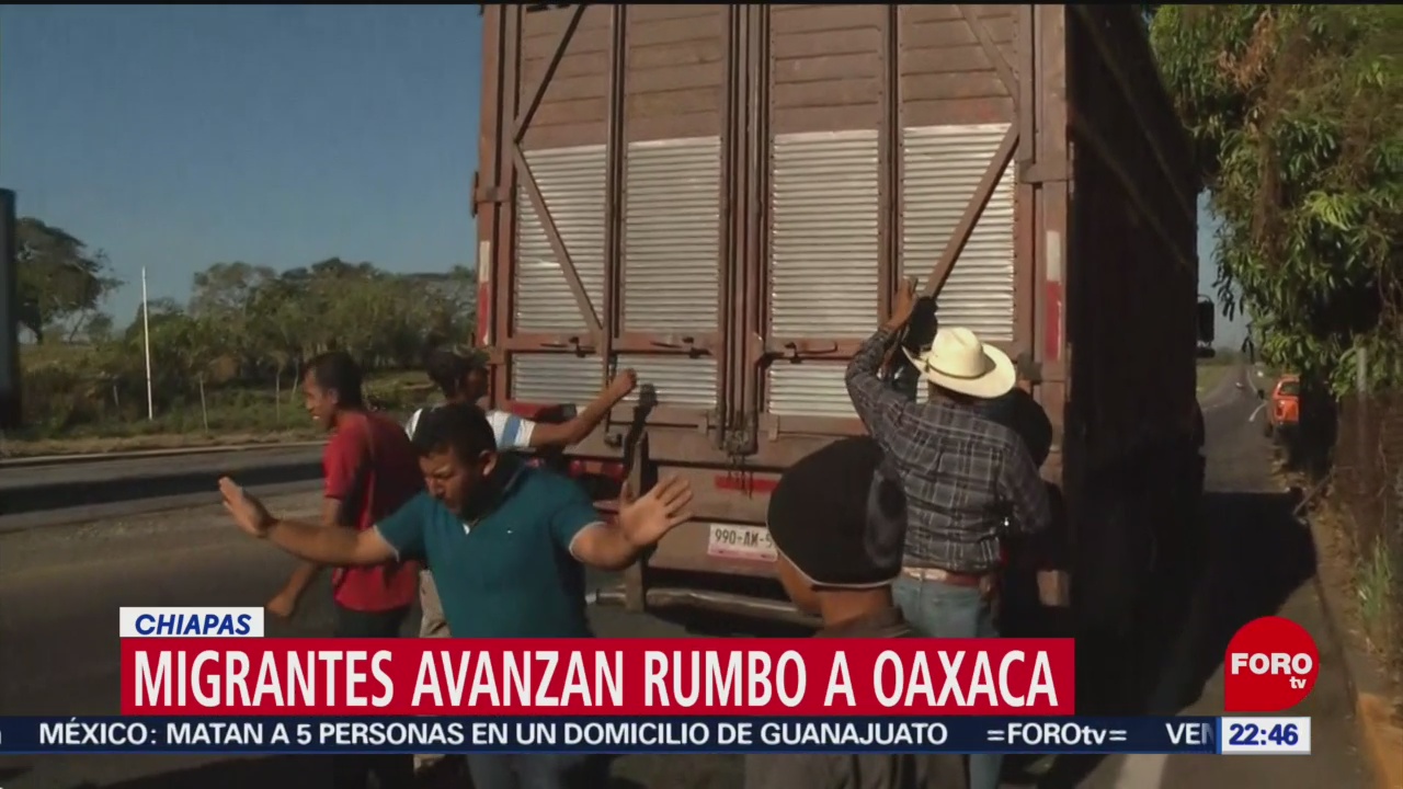 FOTO: Migrantes avanzan rumbo a Oaxaca, 10 febrero 2019