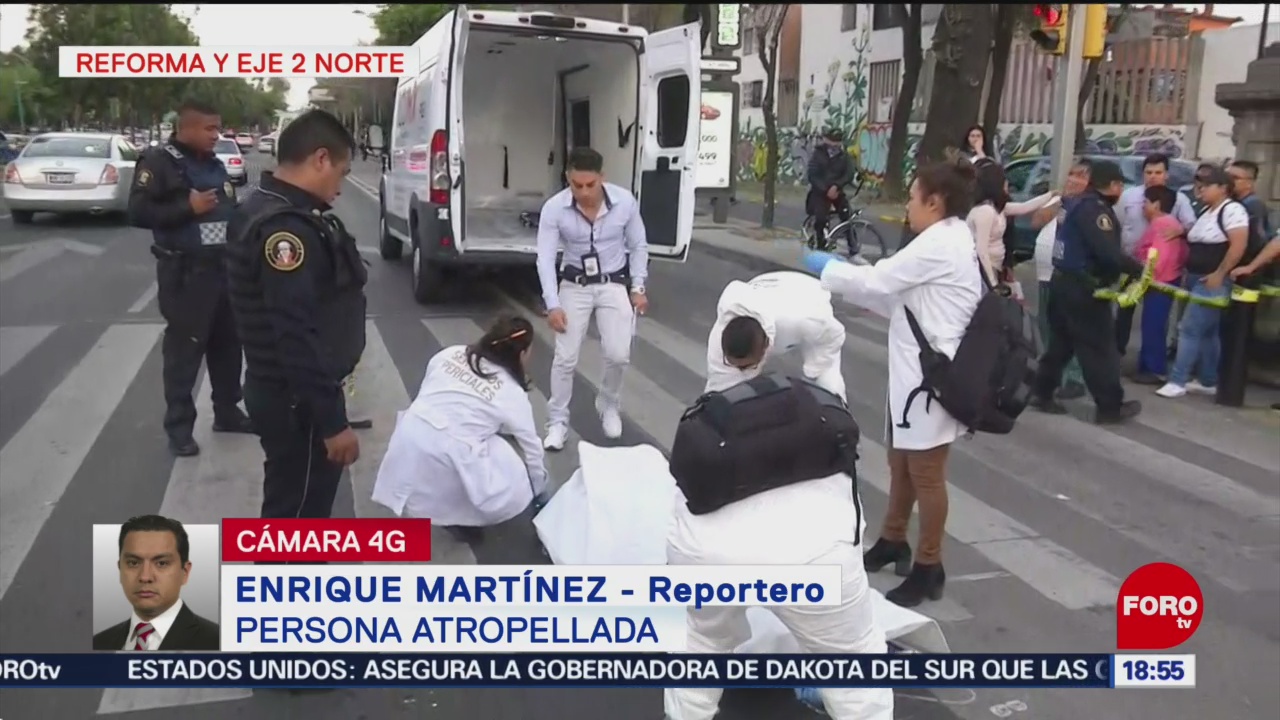 Foto: Muere hombre atropellado en Reforma