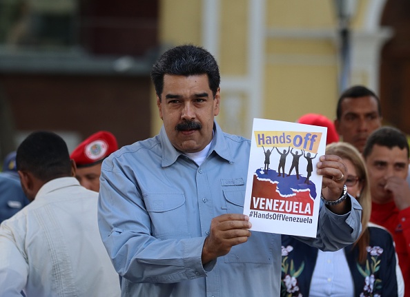Foto: El presidente Nicolás Maduro lanza la campaña "Manos fuera de Venezuela" contra las amenazas de intervención de Estados Unidos, 8 febrero 2019