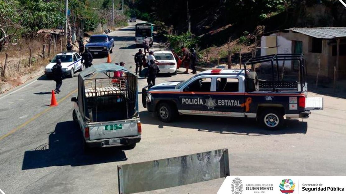 Foto: Operativo de seguridad en Guerrero, 1 de febrero de 2019. Twitter @SSPGro
