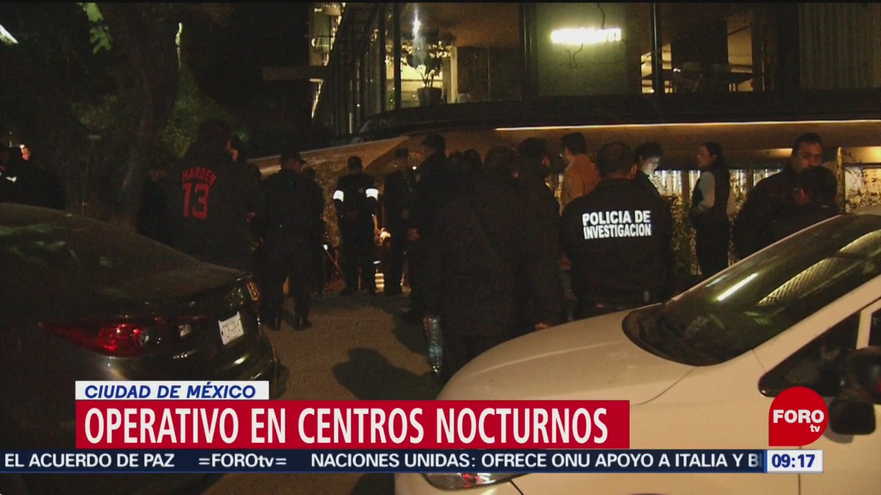 FOTO: Operativo en centros nocturnos de la Ciudad de México, 3 febrero 2019