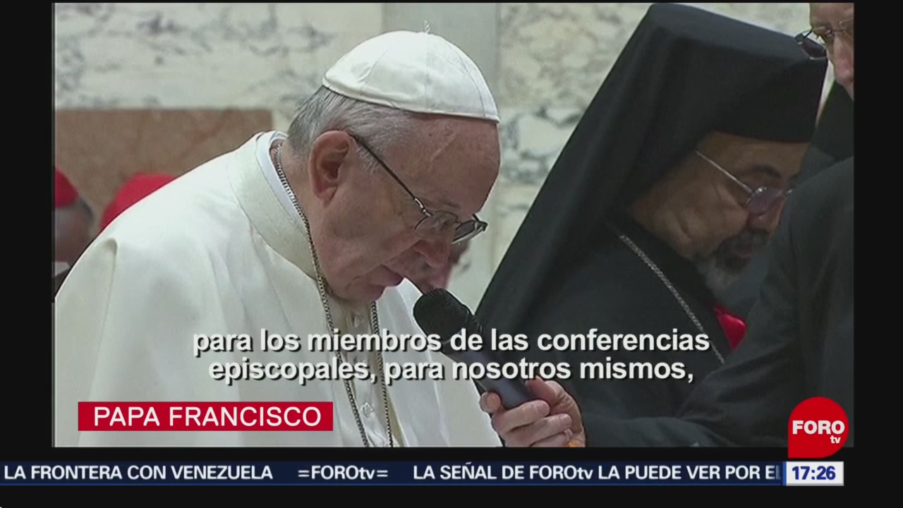FOTO: Papa Francisco exhorta a Iglesia a admitir sus pecados, 23 febrero 2019