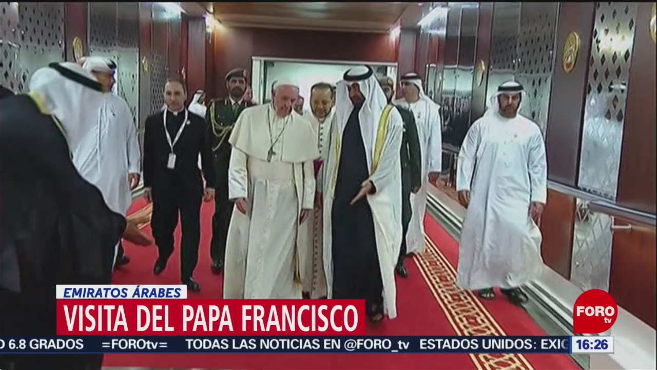 FOTO: Papa Francisco realiza vista a los Emiratos Árabes, 3 febrero 2019