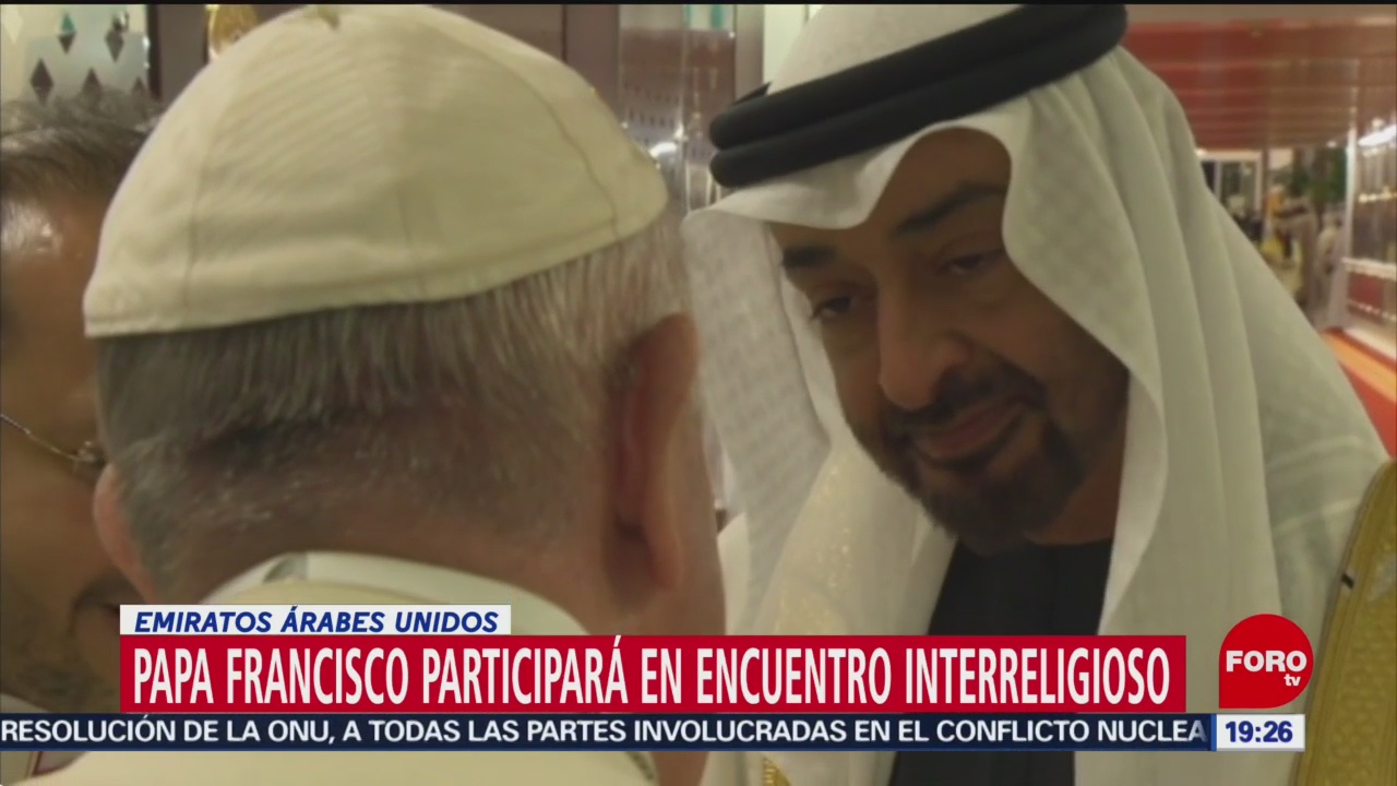 FOTO: Papa participará en encuentro interreligioso en Emiratos Árabes Unidos, 3 febrero 2019