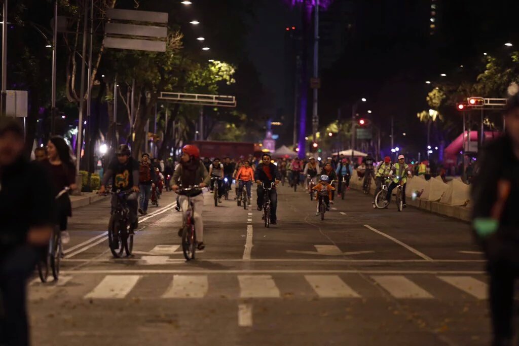 foto primer Paseo Nocturno en bicicleta de 2019