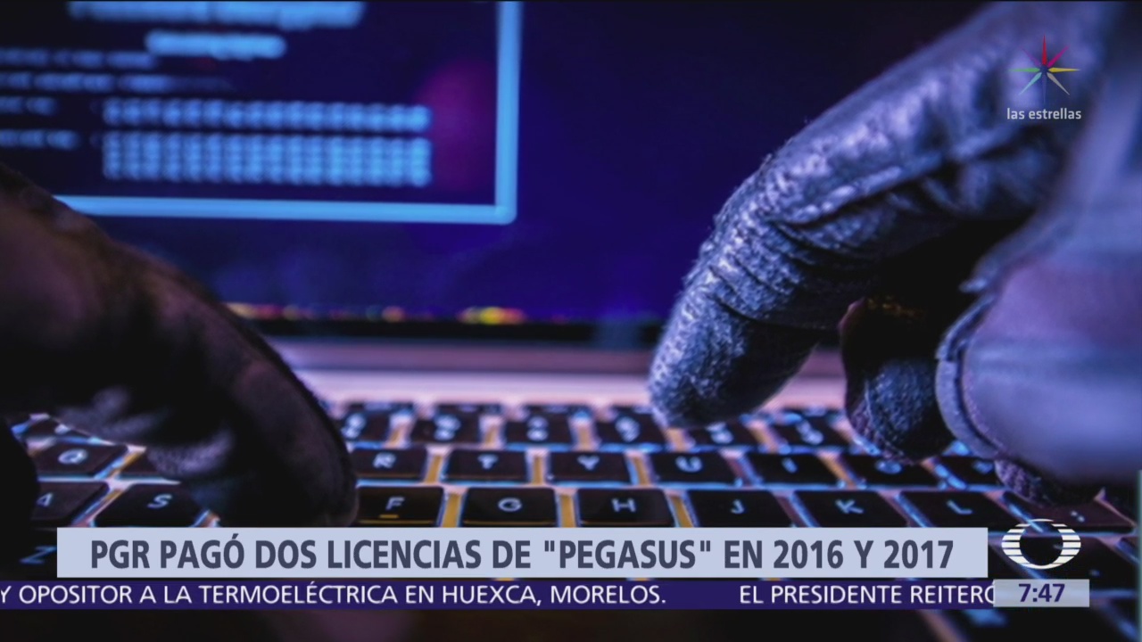 PGR pagó por licencias de uso de Pegasus en 2016