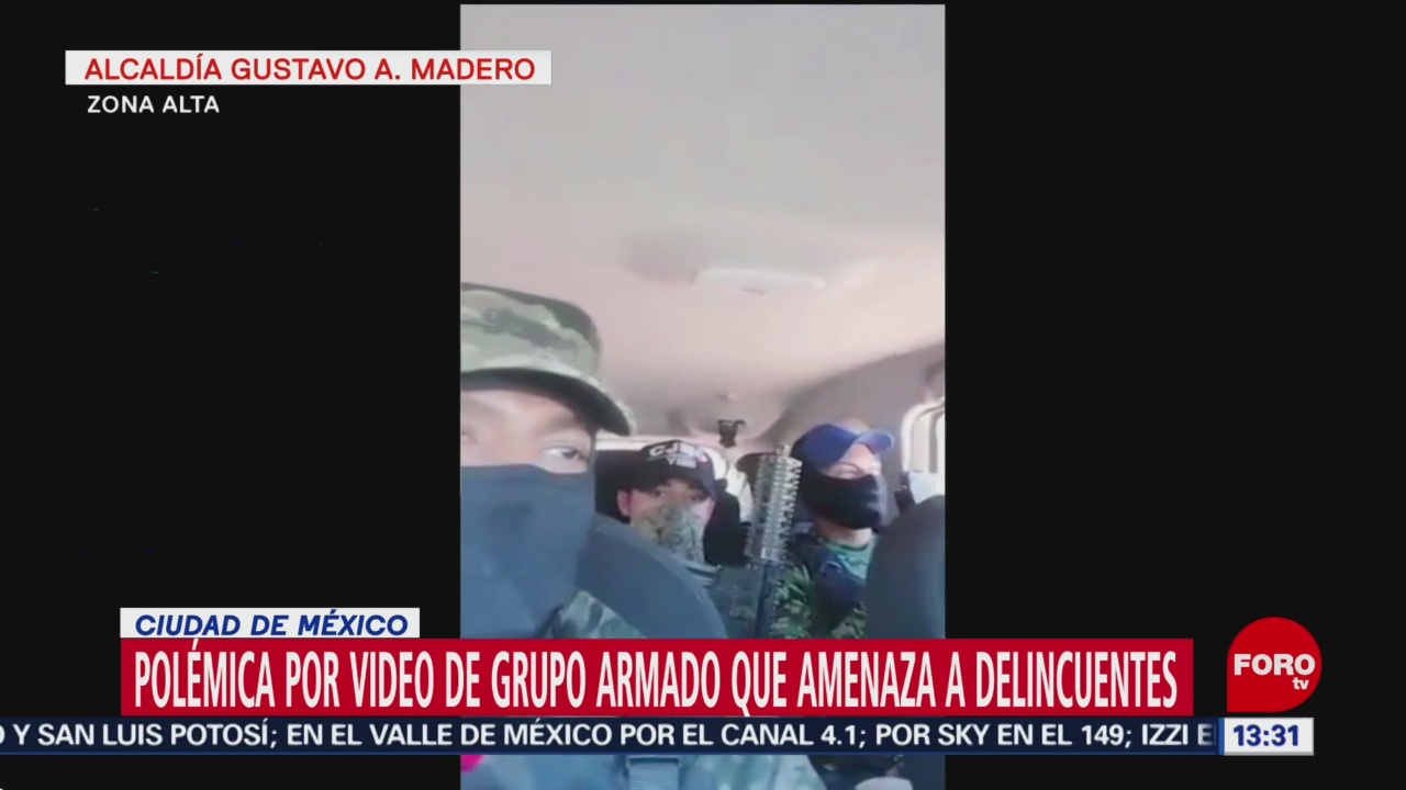 Foto: Polémica por video de grupo armado que amenaza a delincuentes en Cuautepec