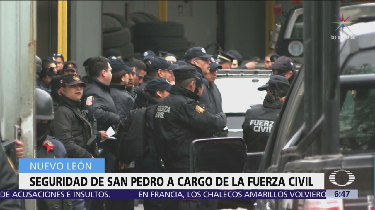 Policía Estatal asume la seguridad en San Pedro, Nuevo León