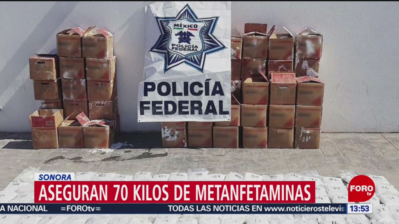 Foto: Policías interceptan metanfetamina en Sonora