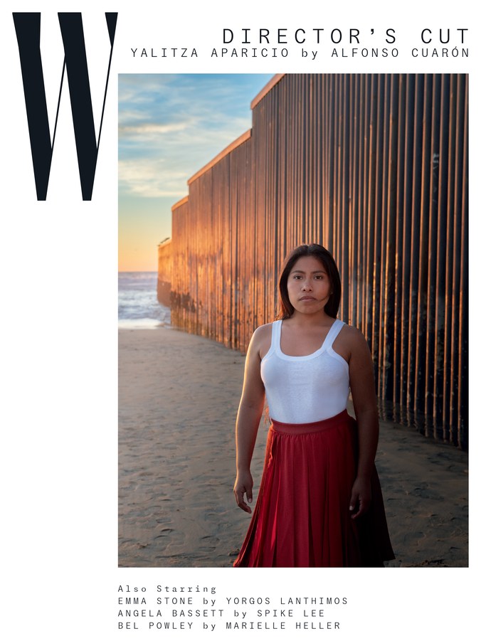 Portada de la revista 'W Magazine' para febrero de 2019, en la que aparece una de las fotografías de Yalitza Aparicio (Carlos Somonte/W Magazine)
