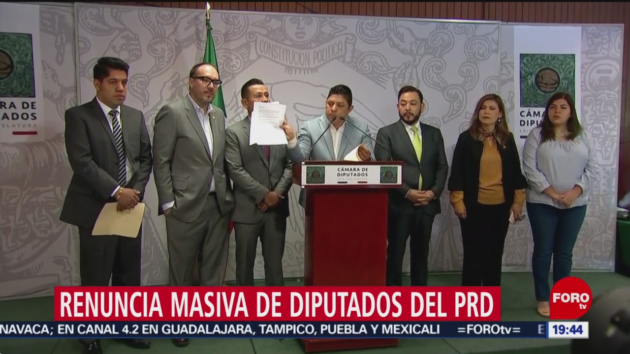 Foto: PRD Diputados Renunciaron Partido Servir Morena 19 Febrero 2019